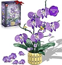 PENGBU RC Clamping Blocks Flowers Orchid Building Blocks Plants Orchids Flowers Bonsai Bouquet Construction Kit, Botanicals Home Decoration, Collection Gift for Girls and Adults (832 Pieces)
