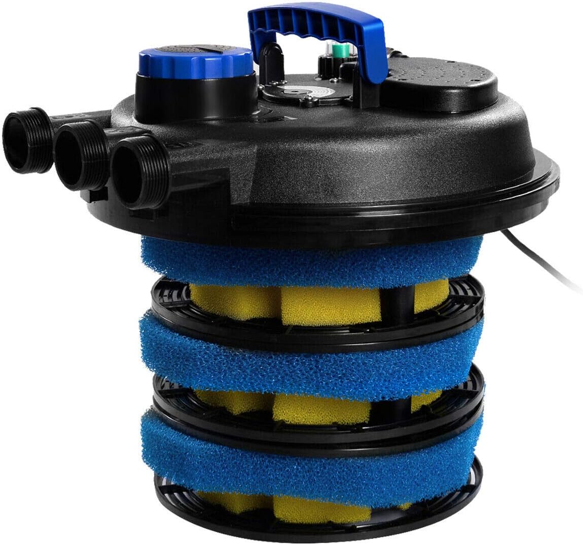 CNZ CPF-250 Pressure Bio Filter with 13w Clarifier Black