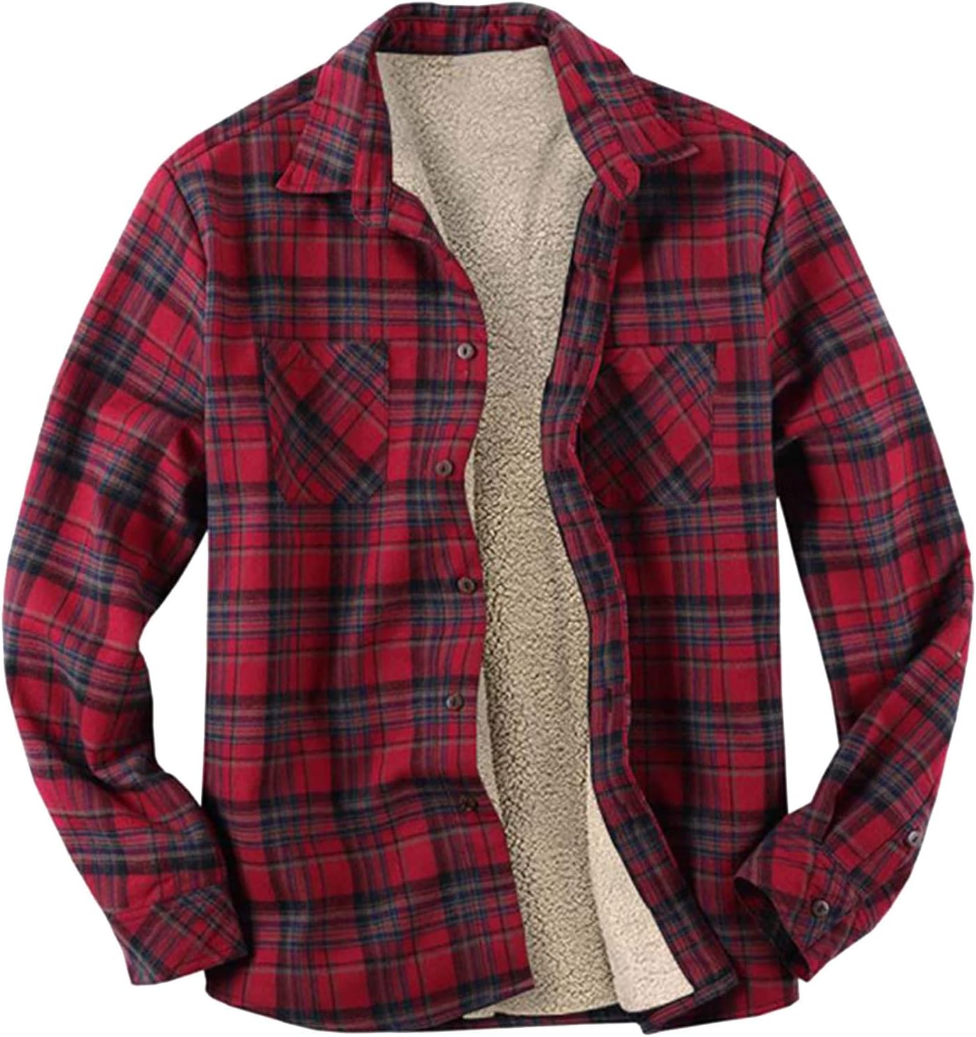 fleece check shirt