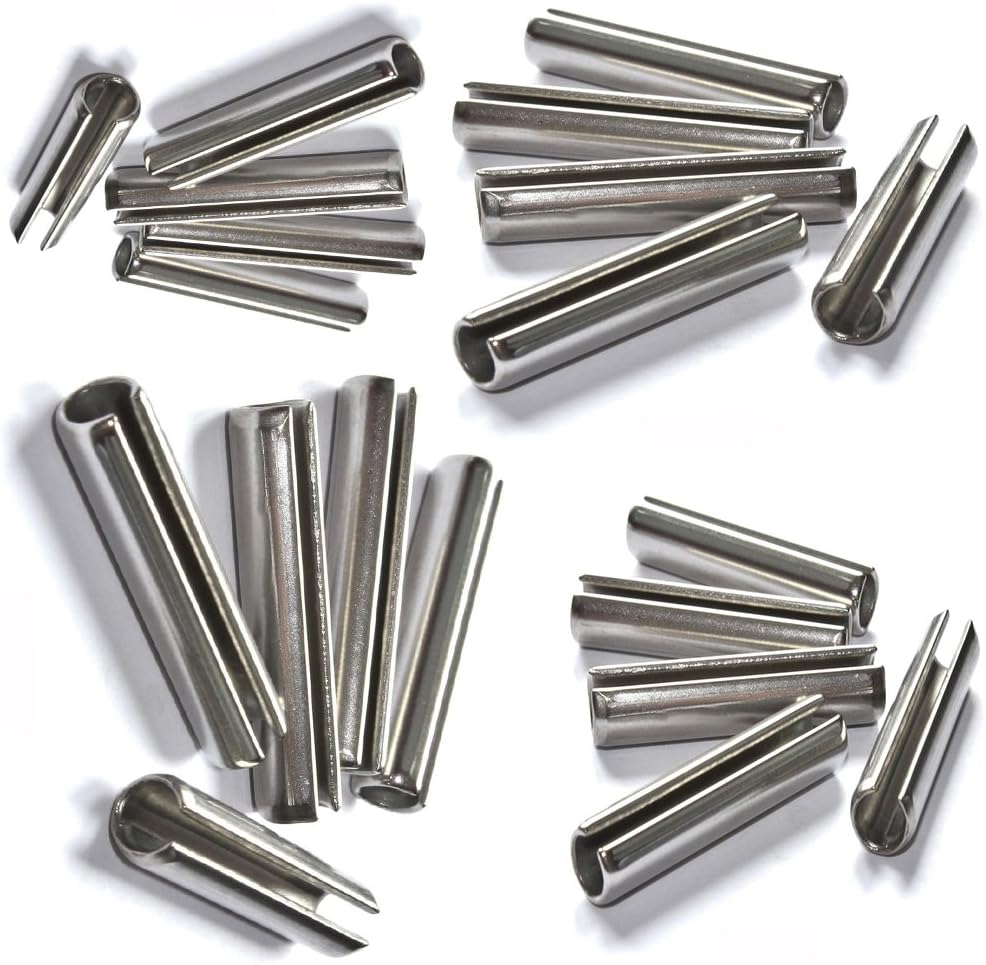 Roll Pins Slotted Spring Pins Ideal for Pallet Truck BT Lifter A2 Stainless Steel Set 11 Pieces