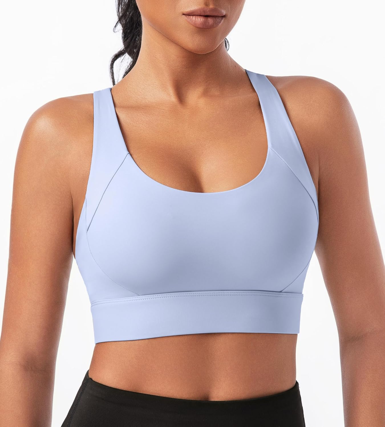 Sports Bras for Women High Support Racerback High Impact Sports Bra Push Up Womens Padded Workout Running Gym Yoga Tops - Image 8