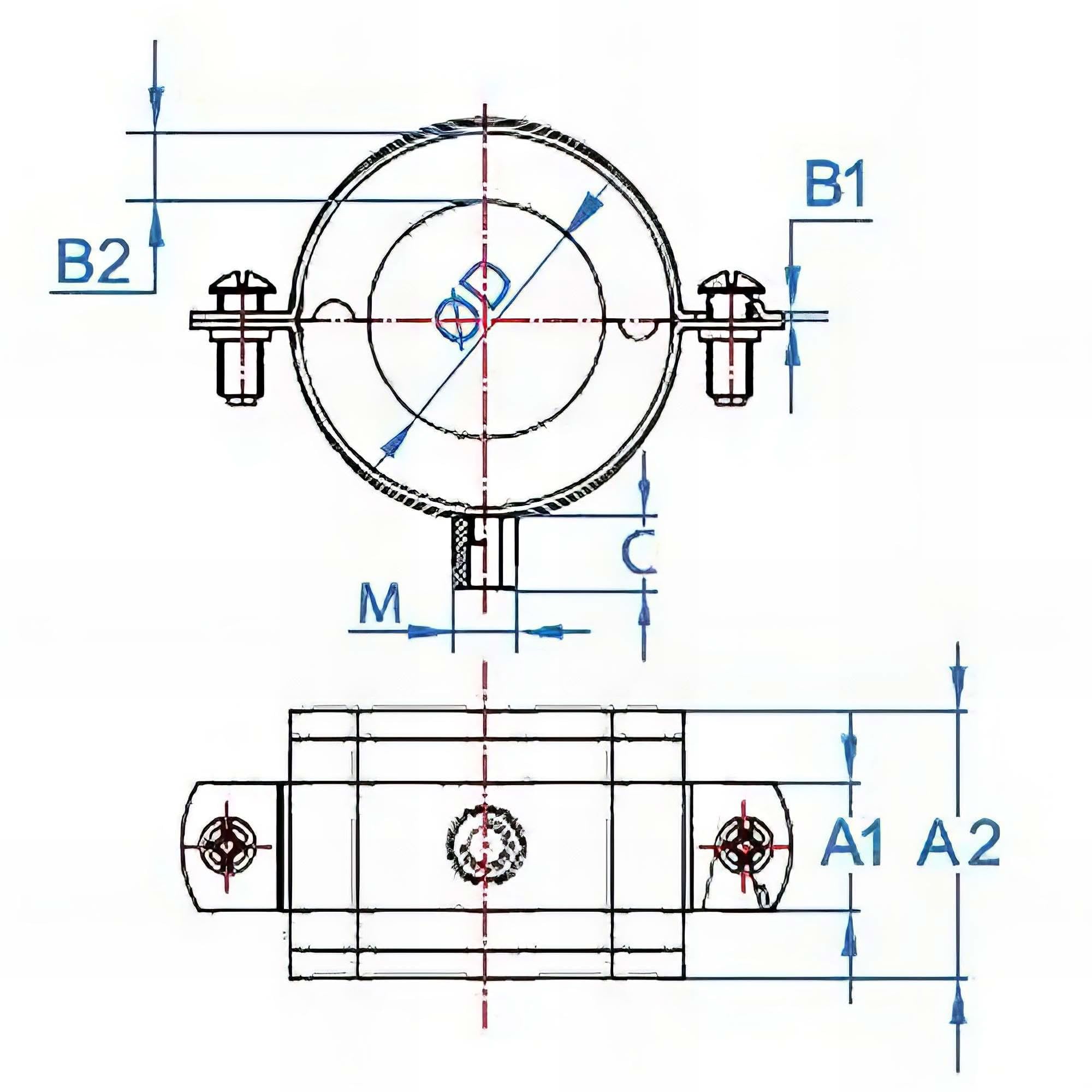 Index - 25 fascette stringitubo termico M 8-10 zincate, 40 D. 49 mm