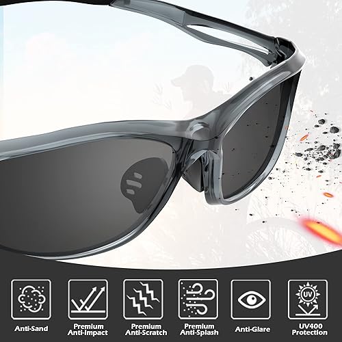 Miniatura 3 de Safety Glasses Safety Goggles ANSI Z87.1, WrapAround Scratch Impact Resistant Protective Eyewear