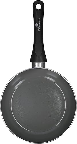 Miniatura 3 de MasterClass - Juego de 2 sartenes antiadherentes ecológicas de cerámica (70% aluminio reciclado, 7.9 in  11.0 in), color negro