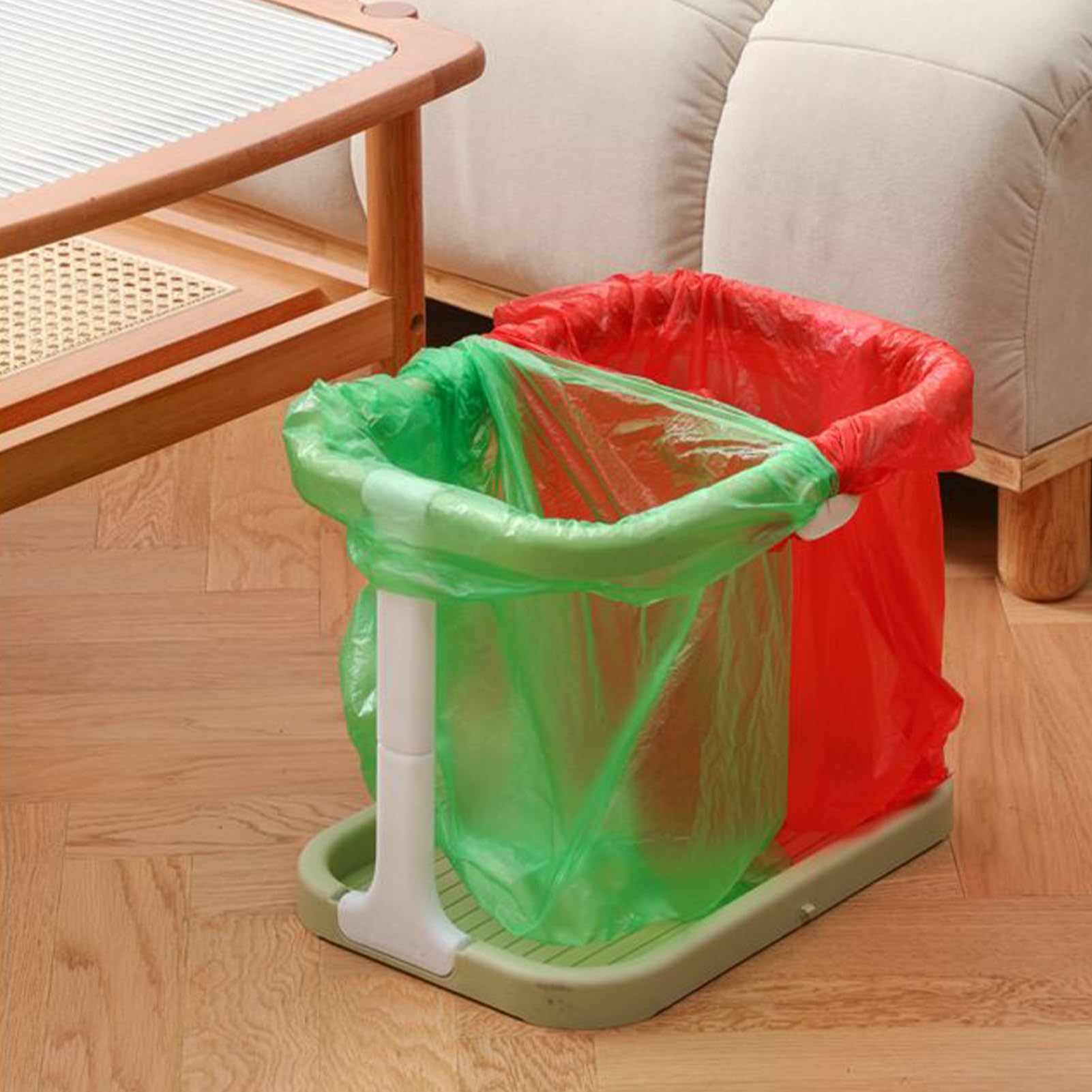 Soporte de la bolsa de basura plegable, marco del soporte de la bolsa de | Sala de estar de picnic Soporte estable de basura