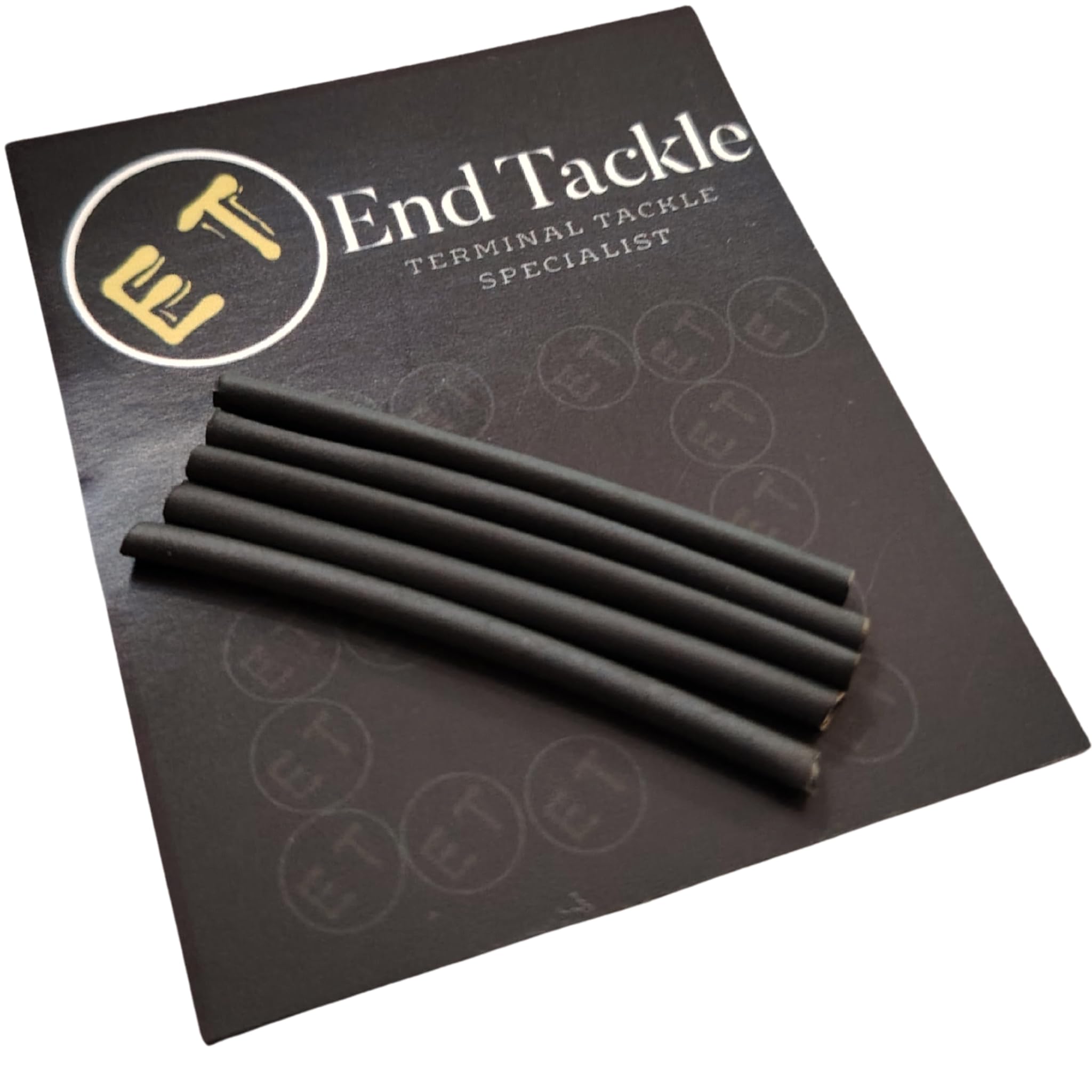 End Tackle Heat Shrink Tubing, Small 1.6mm, Medium 2.4mm, Large 3.6mm, 50mm Length, Black, Brown, Green, Terminalm Tackle (50, Black, 2.4mm (Medium))