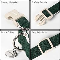 Vista 174 de DOGWONG Collar de perro de San Valentín, collar de perro con estampado de corazones para perros grandes, lindos collares de primavera, hembra