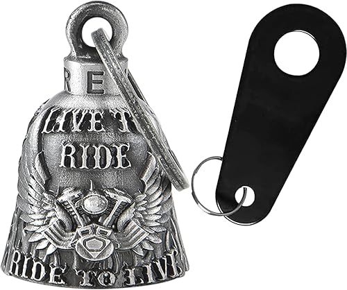 Miniatura 8 de Dream Apparel Campana de motocicleta para motociclistas, mujeres y hombres, con colgador, campana de motociclista para motociclistas, accesorios de