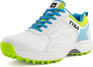 TYKA Velocity Plus Cricket Shoes Professional Rubber Stud Cricket Footwear for Men