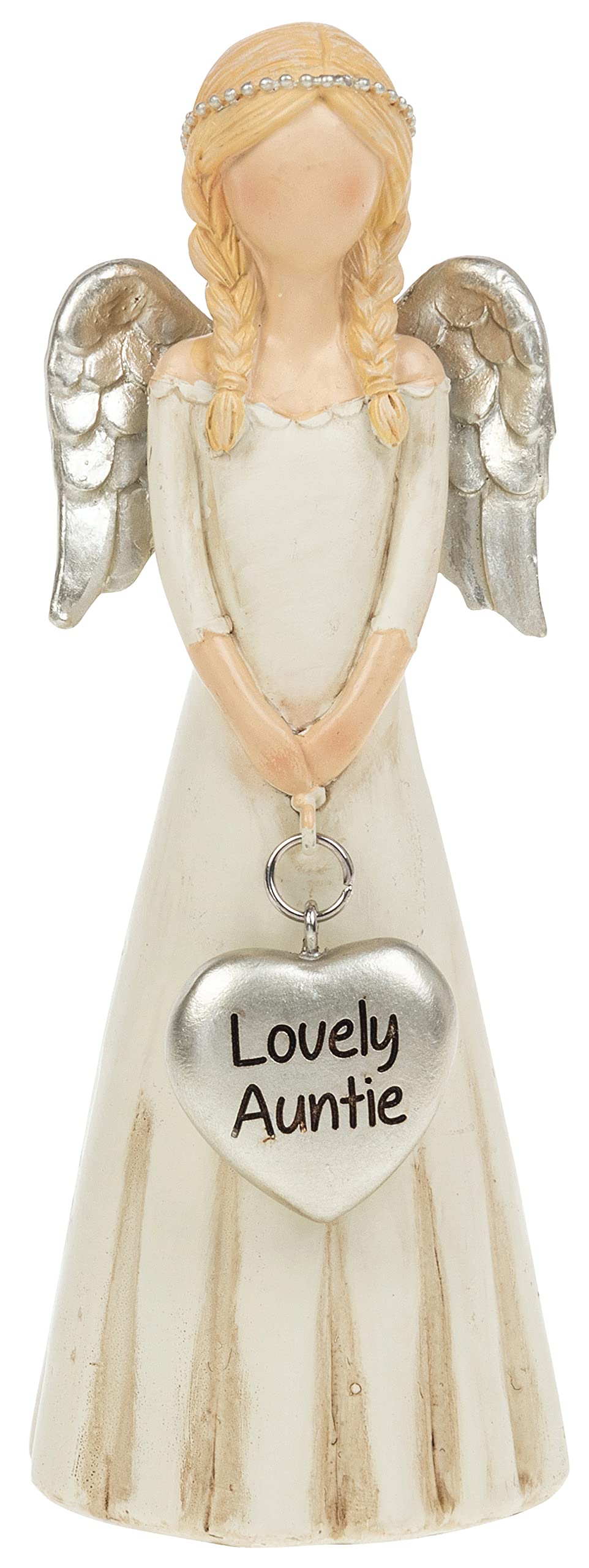Shudehill Giftware Cream Heartfelt Angels Auntie