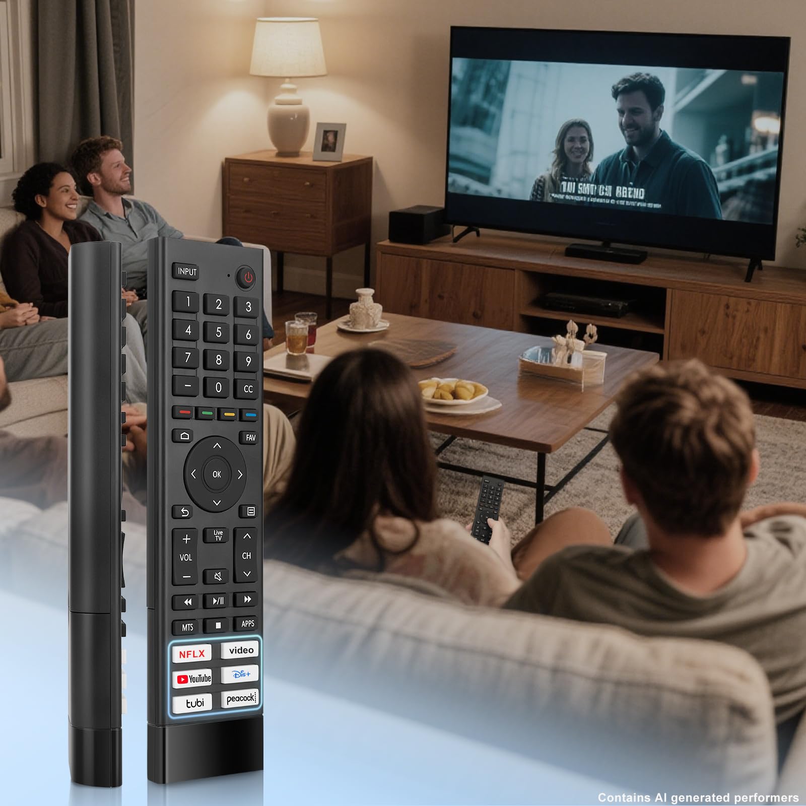 Remplacement pour télécommande Hisense Smart TV