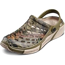 Joybees Mens Trekking Clog - Rubber Garden Clogs for Men, Outdoor Sport Sandals, Foam Water & Sand Shoes with Arch Support for Work, Waterproof