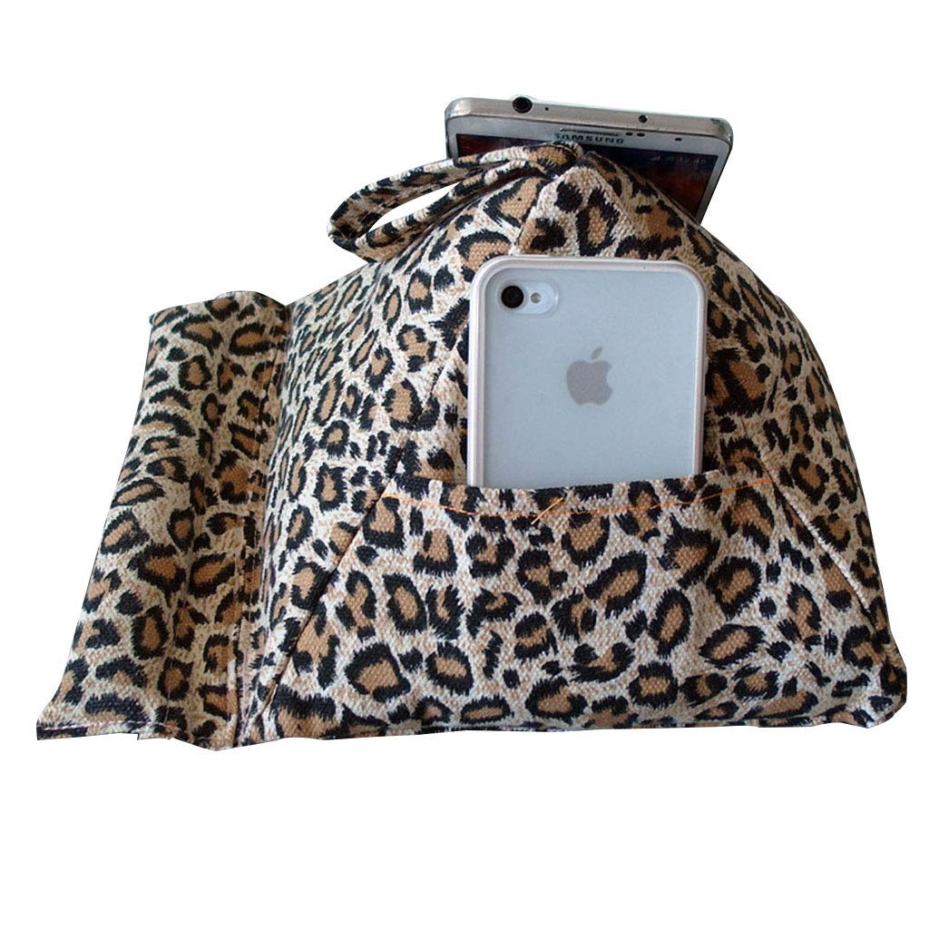 JYY Ipad Tablet Holder Pillow, Soft Pillow, Book and E-Reader Stand, Lap Holder Stand Bookrest Reading Support Cushion,Brown-1