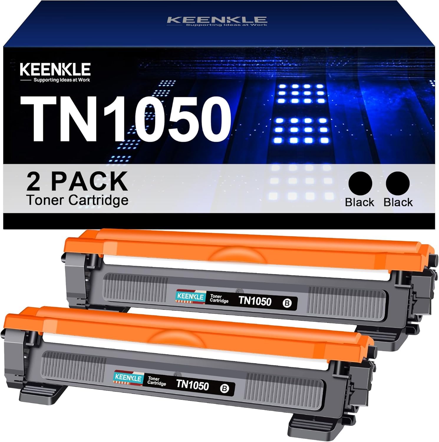 KEENKLE TN1050 Compatibile per Brother TN-1050 TN1050 per Cartucce Toner Brother DCP-1612W MFC-1810 MFC-1910W HL-1110 HL-1212W DCP-1510 DCP-1512 DCP-1610W HL-1210W HL-1212W HL-1112 (Nero,2 Pack)