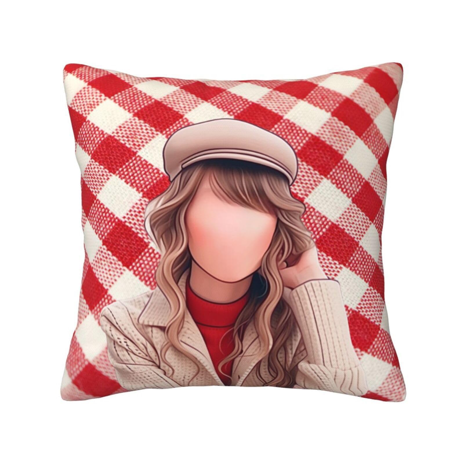 Singer Inspired 18x18 Pillow Cover | Music Fan Merch Decorative Throw Pillow Case