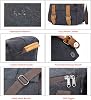 YUHAN Camera Bag, Vintage Canvas Camera Shoulder Bag Waterproof Leather Trim DSLR SLR Shockproof Camera Messenger Bag Black
