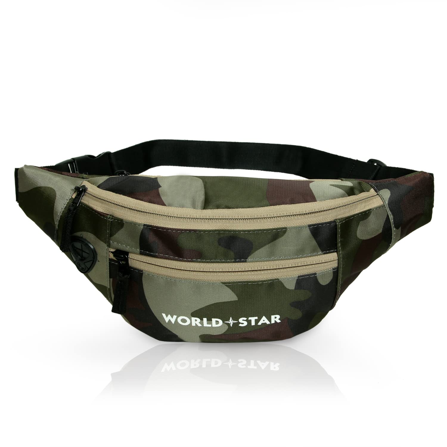 Worldstar Waist Bag for Men & Women, Slim Fanny Pack Casual Sling Shoulder Chest Pack with Adjustable Strap for Walking, Cycling, Running, Hiking Hold Phones, Keys, Cards Multi Color (B09NYDYSJ1) Amazon Price History, Amazon Price Tracker