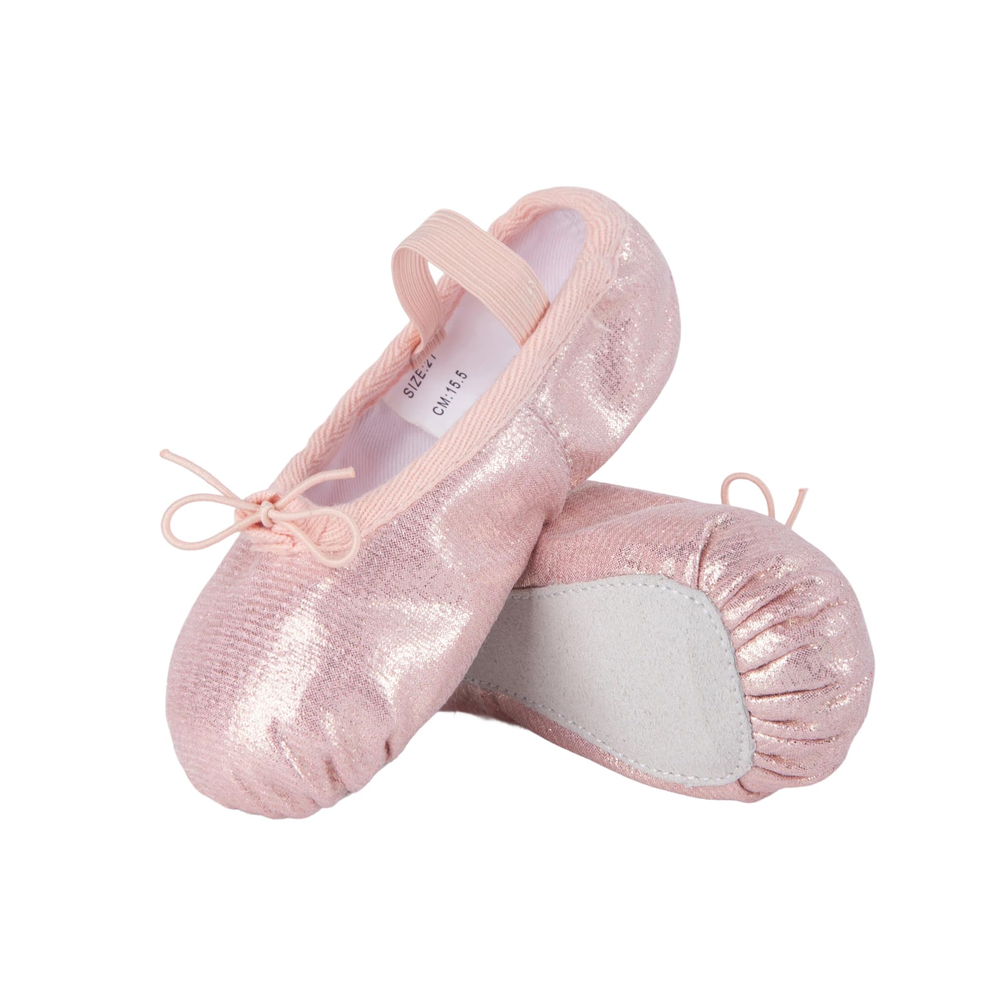 Zapatos de Ballet Chicas Brillan Zapatillas de Baile Zapatos de Ballet Plano de Ballet con Zapatos de Baile completos con Zapatos de Yoga gimnásticos para niñas niños pequeños