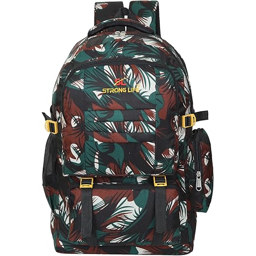 Military Travel Rucksack Backpack 50L Green