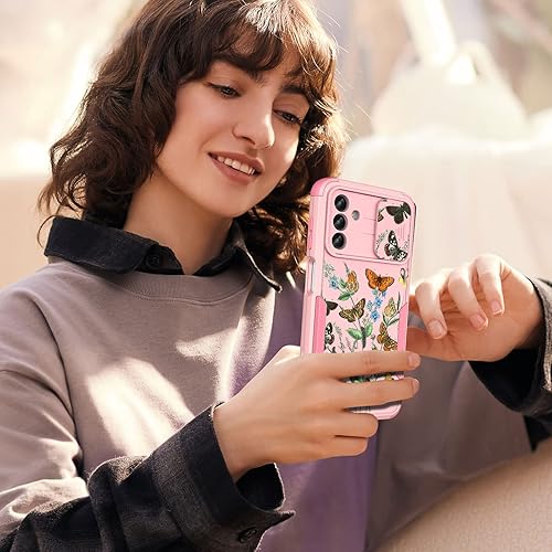 Miniatura 6 de Plakill Funda para Samsung Galaxy A13 5G, Galaxy A13 5G con funda para cámara deslizante para mujeres y hombres, funda protectora resistente con