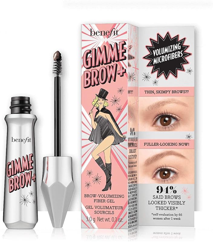 Benefit Cosmetics Gimme Brow + Volumizing Eyebrow Gel, 4.5 - Neutral deep brown, 1 Count