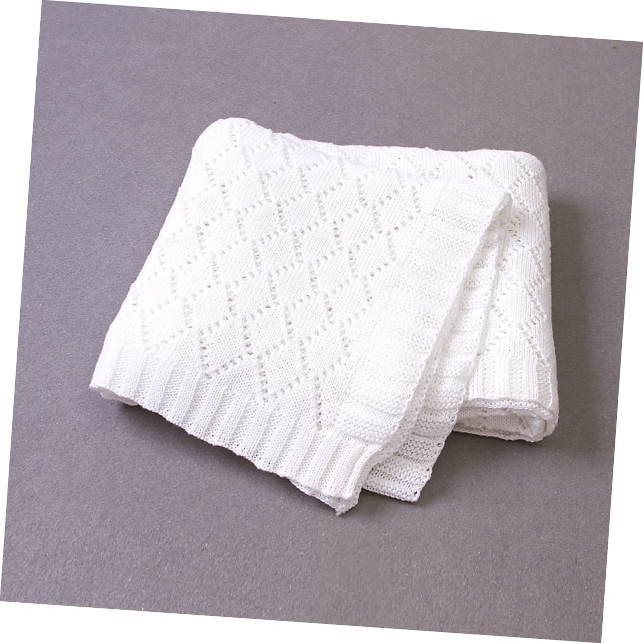 VICASKY Coperta in Pile Lavorato A Maglia Per Neonati Morbida Calda Antivento Per Passeggino Per Uso Ed Esterno