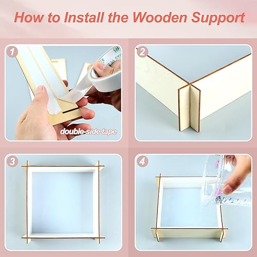 Miniatura 7 de LET'S RESIN 8 moldes de resina de silicona, moldes de resina epoxi profunda para preservación de ramo de flores, moldes de silicona grandes para