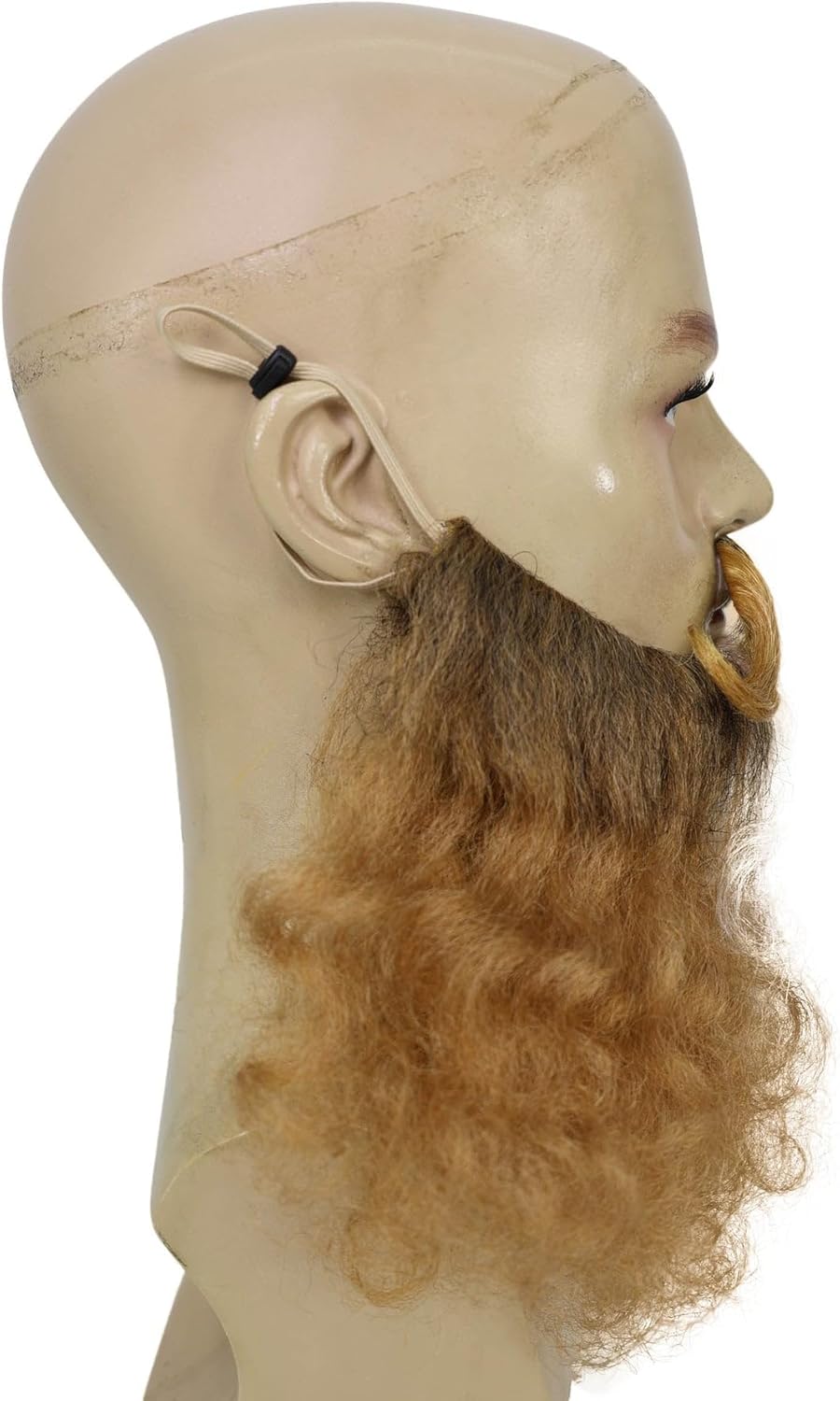 Adult Men’s Groomed Multicolor Beard & Mustache Set | Celebrate World Beard Day with Realistic Facial Hair