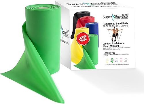Bandas de resistencia sin látex de Estados Unidos en rollos a granel de 816 y 24 yardas Aplicación para iPhone y libro electrónico incluido 10