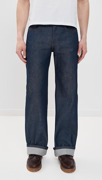 Naked & Famous Denim Men's Strong Guy Natural Indigo Selvedge Jeans