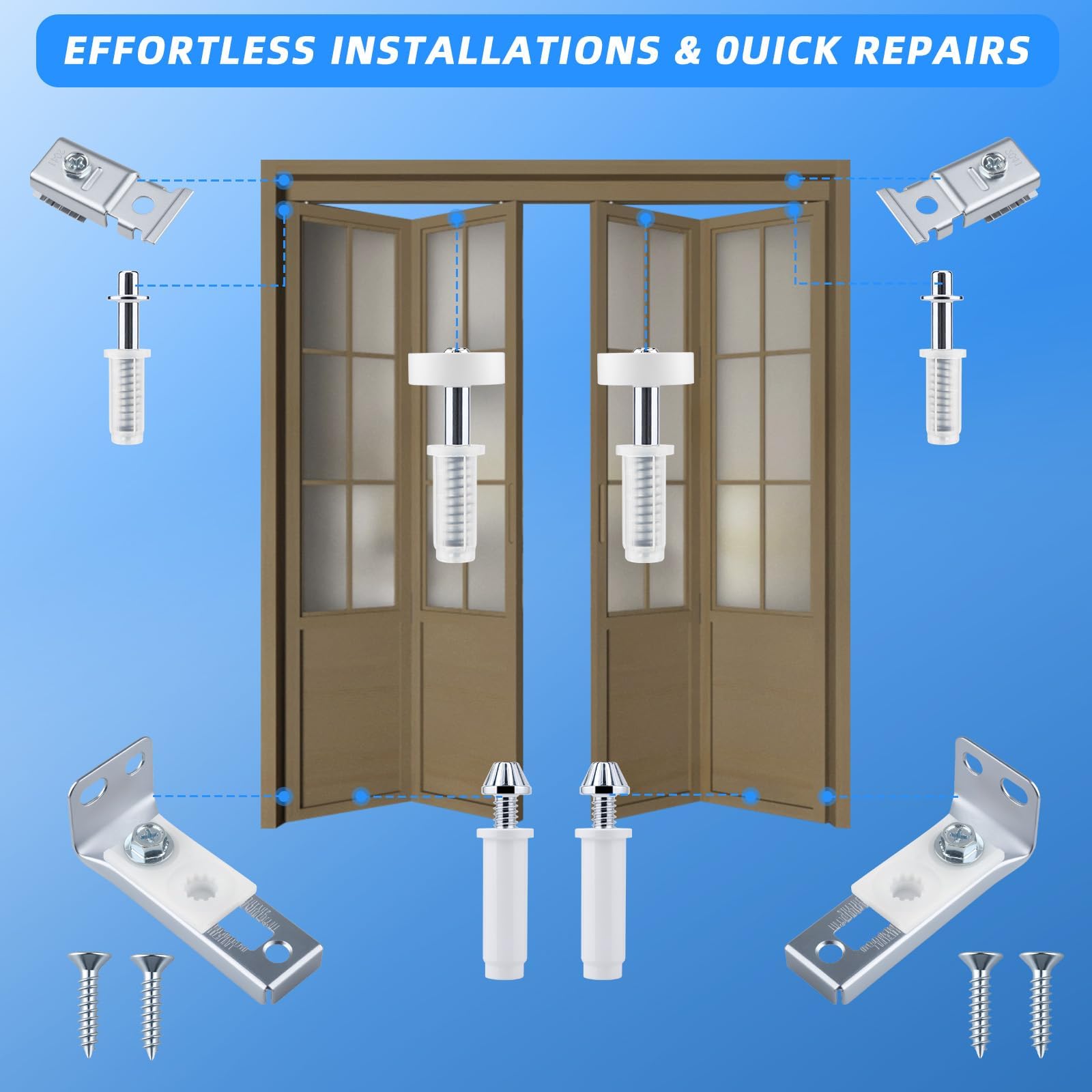 Juego De 2 Manijas De Puerta Plegable Plateadas - Para Muebles, 22 Cm, Acero, Estilo Moderno