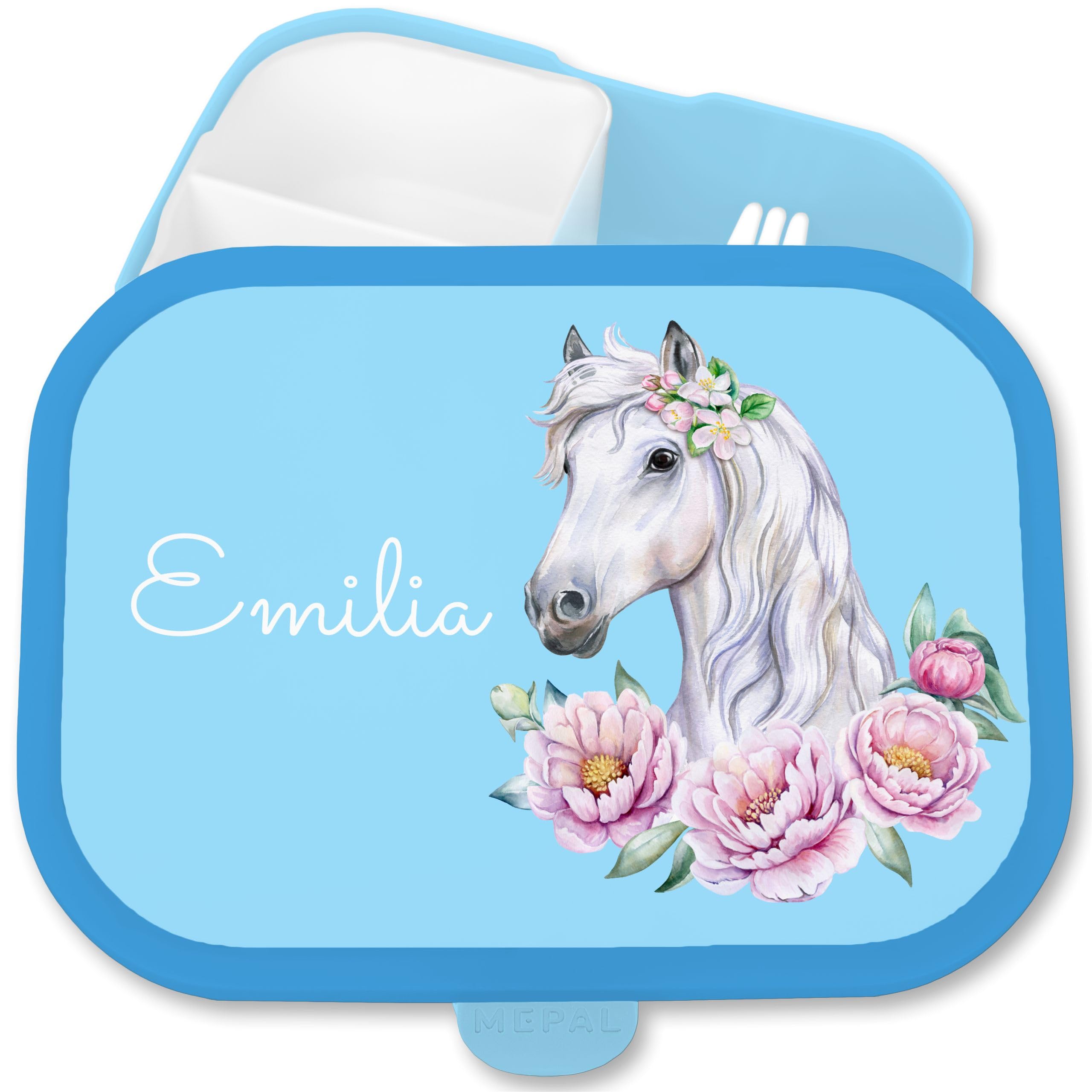 Personalisiert Brotdose Mit Pferdemotiv - 750ml Bento Box Für Schulkinder