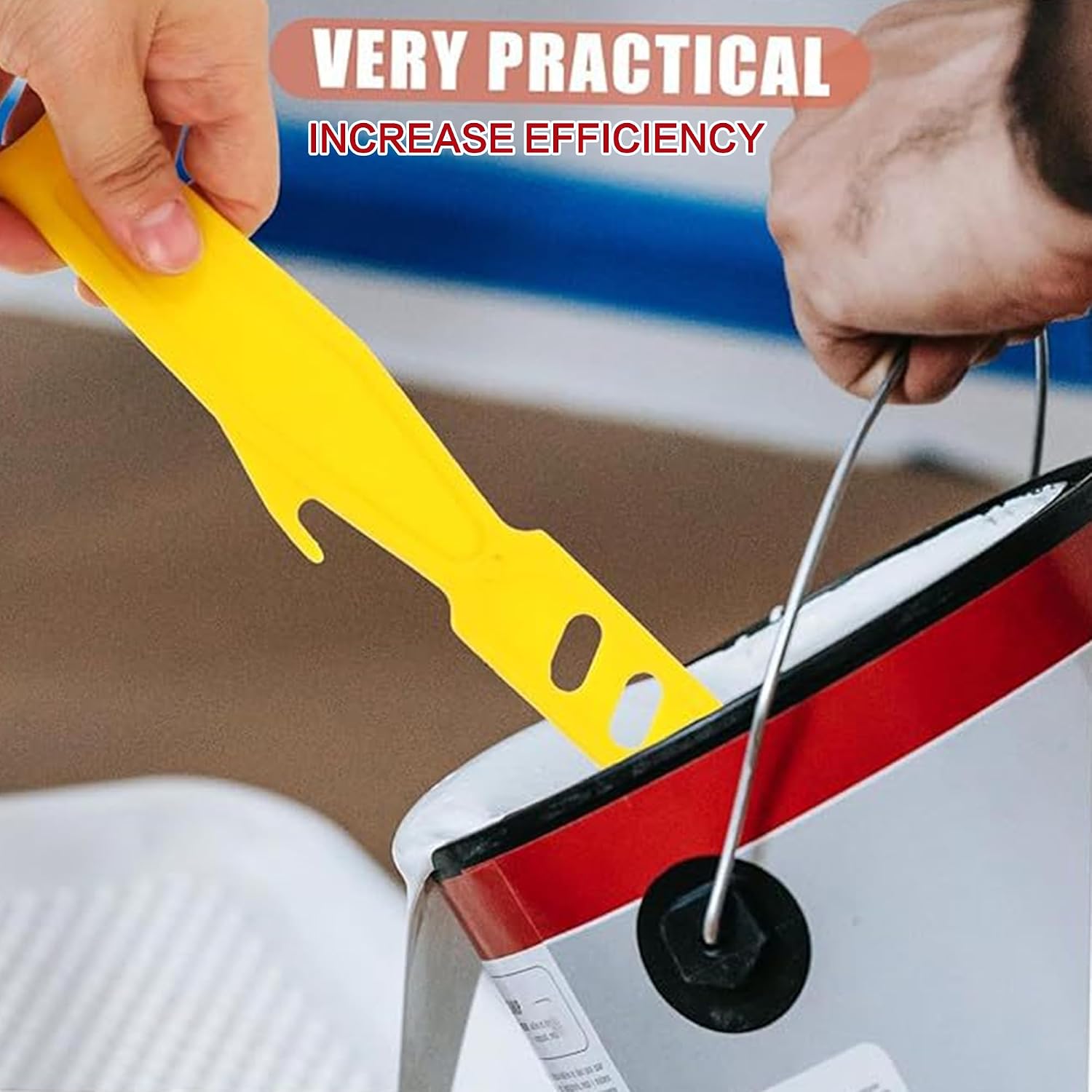 6-Piece Set of 6-inch and 8-inch Plastic Reusable Paint Stirring Sticks. They are Suitable for Stirring Paint primers and epoxy resins, and can Also be Used for DIY Woodworking.