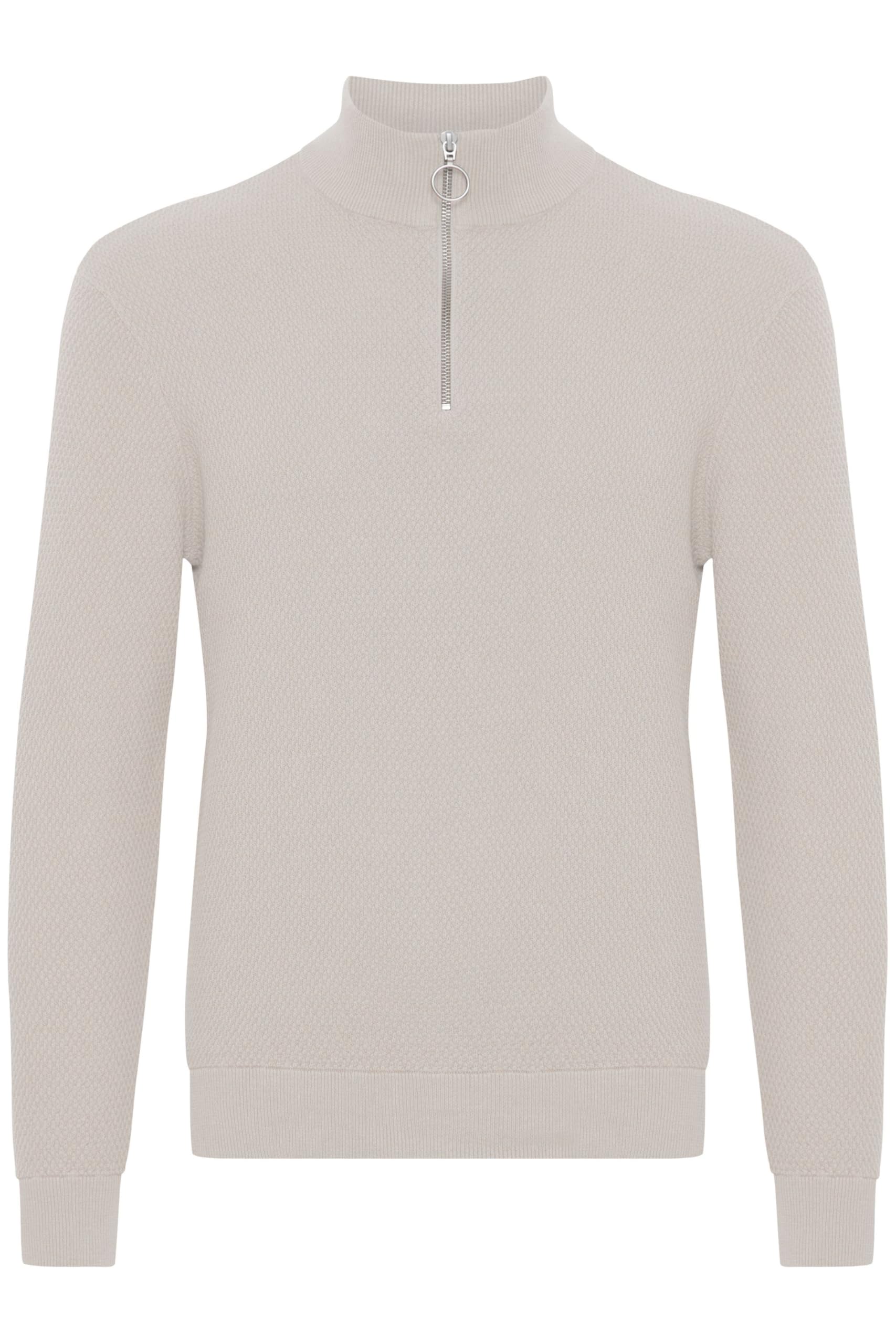 CASUAL FRIDAY Herren Karlo Structured Zipper Knit Pullover