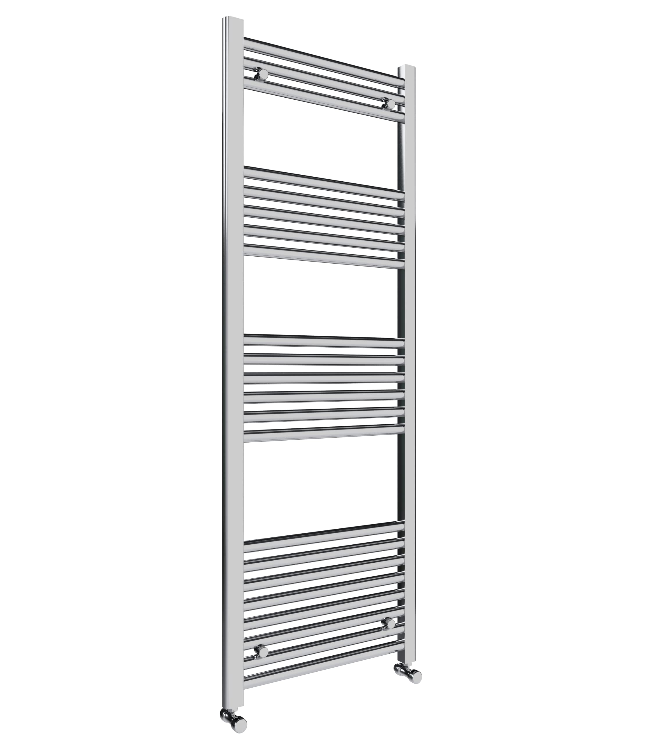lauenberg 500x1400mm Towel Warmer Flat, Wall Mounted Chrome Plated Steel Bathroom Towel Rail Radiator, Suitable for Central Heating, Electric and Dual Fuel