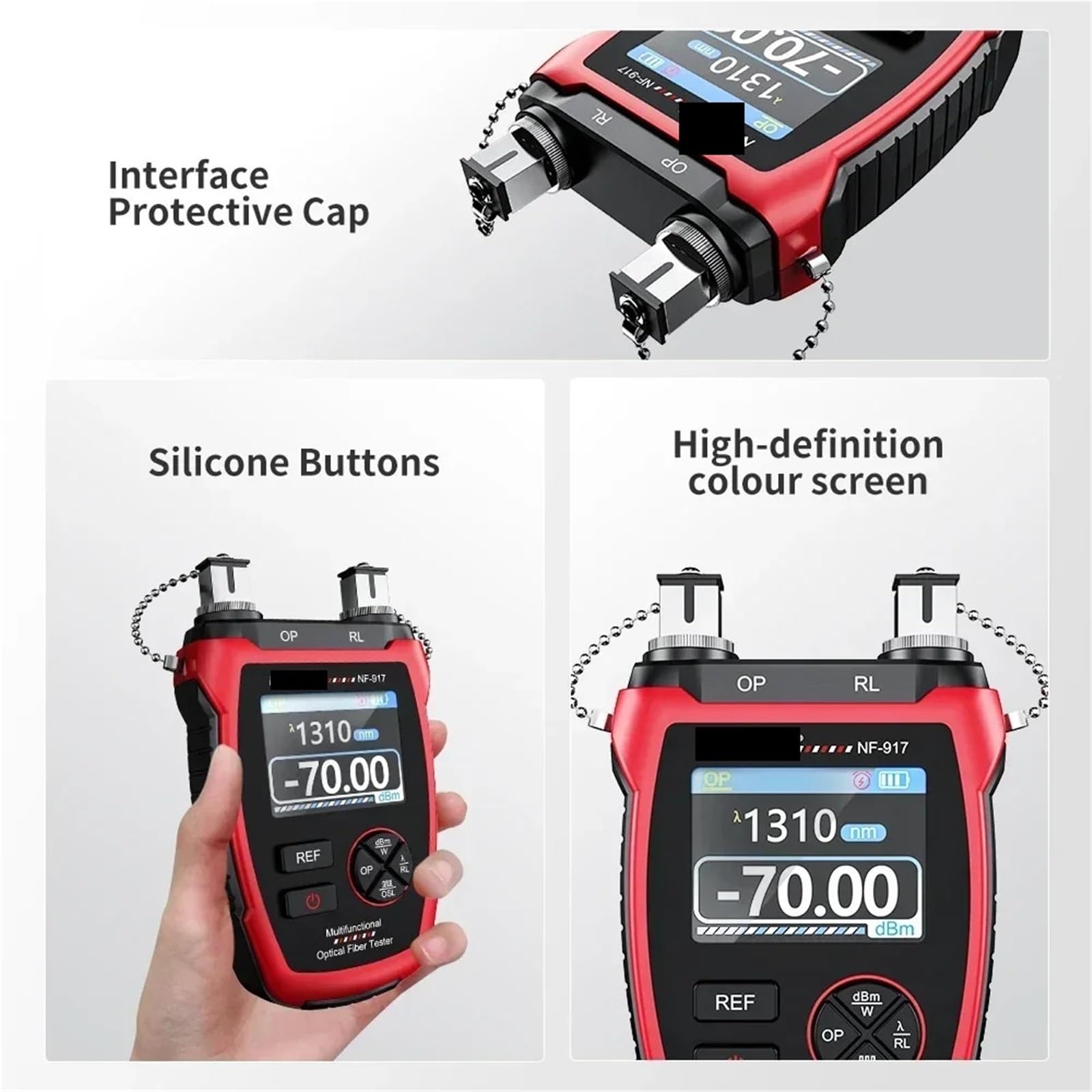 Misuratore di potenza ottica for tester di fibre VFL REF FC SC Localizzatore visivo di guasti Misurazione 'attenuazione della luce