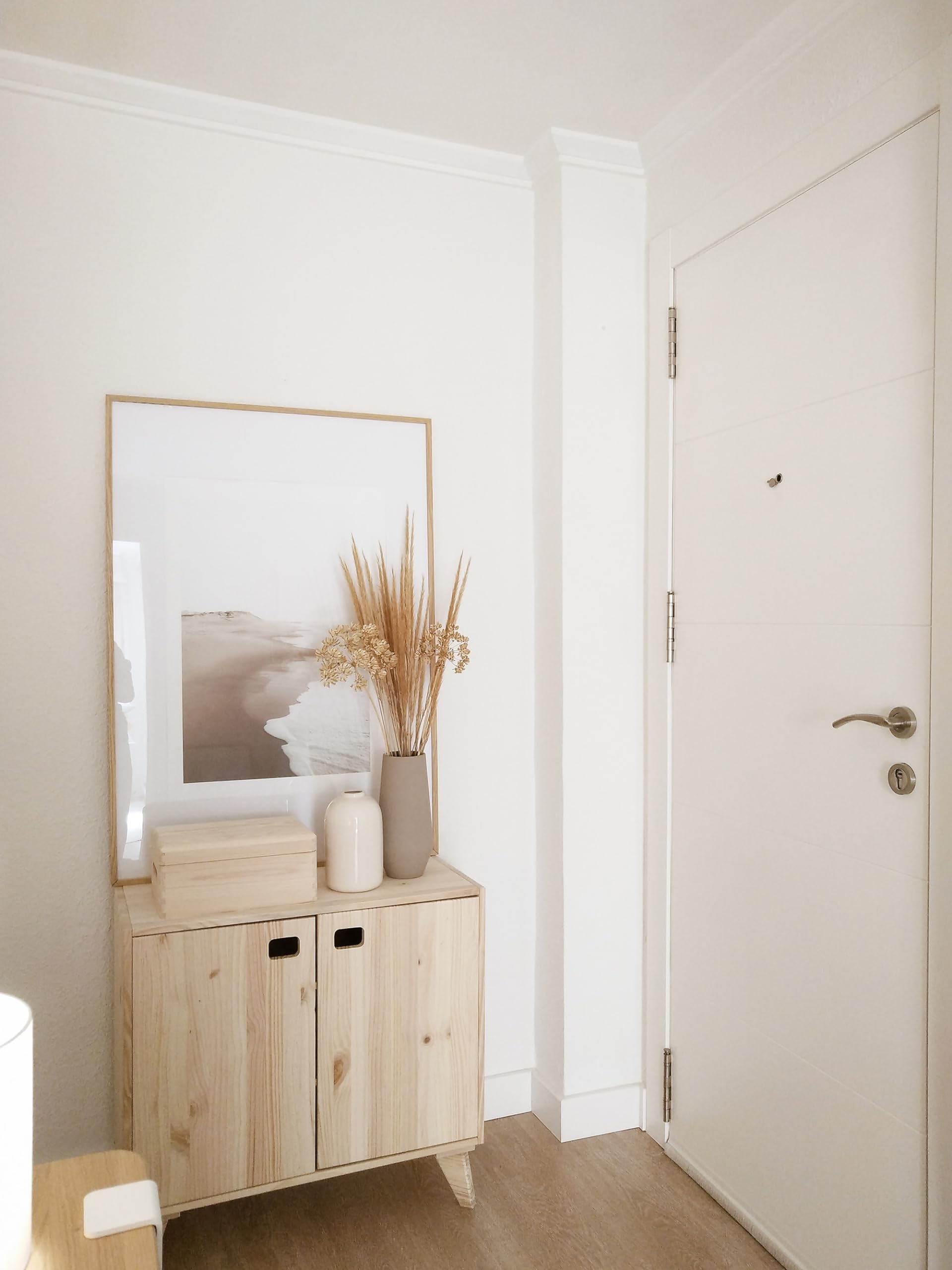 Astigarraga Kit Line Armoire de Rangement Dynamique 2 Portes et 3 étagères, Bois de pin - 53,5 x 70,8 x 33 cm