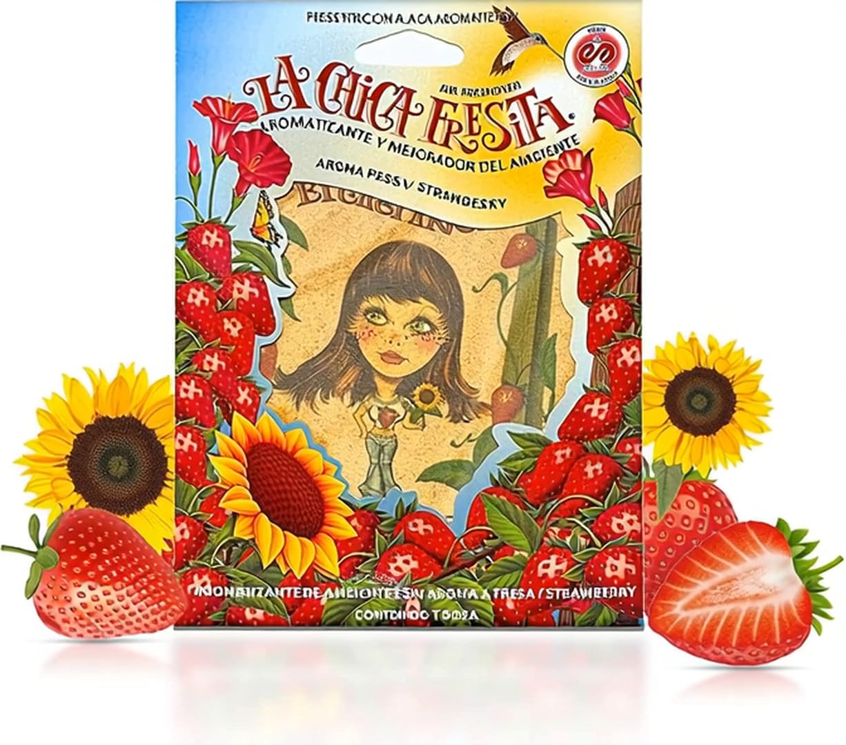 4 ambientadores fresa La Chica Fresita aromatizante Fresa