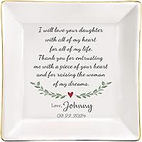 Vista 13 de Plato de joyería de cerámica para boda