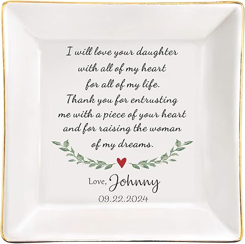 Miniatura 13 de Plato de joyería de cerámica para boda