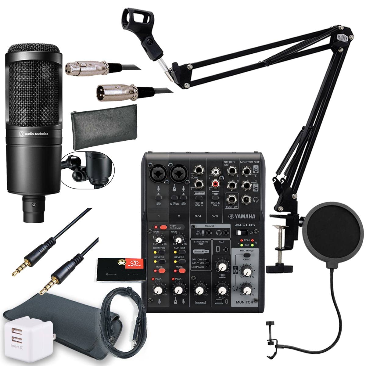 Amazon.co.jp: YAMAHA / AG06MK2 BLACK AT2020 FOR Android USER