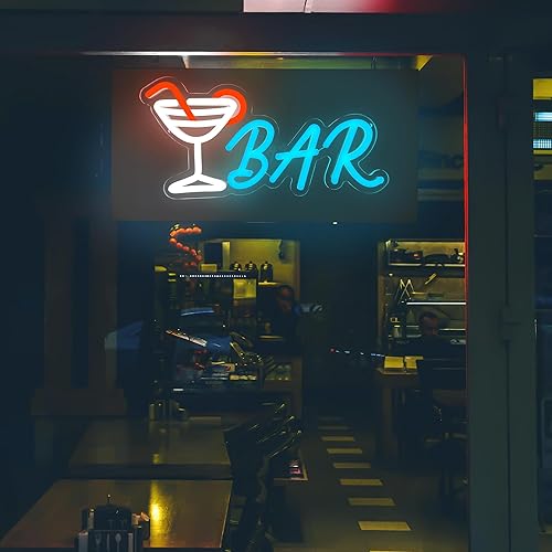 Miniatura 7 de Letreros de barra de neón para el hogar, bar, luces LED, letreros de cerveza para decoración de pared de fiesta, luz de neón para bar, pub,