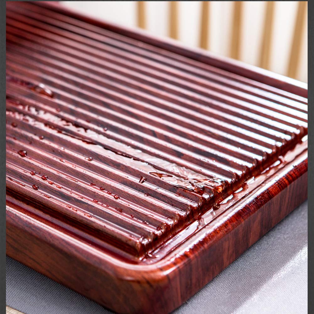 Amazon.co.jp: HuaYing 貯水式茶盤 木製茶器、茶皿、貯蔵式茶板、伝統