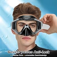 KUYOU Snorkel szett felnőtt búvármaszk teljes száraz rendszer uniszex, S/M EU ( 36-40) 3