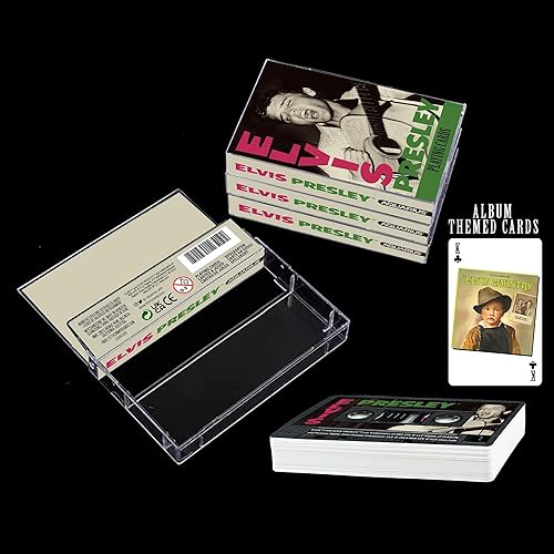 Miniatura 2 de AQUARIUS Elvis Presley - Juego de cartas de casete prémium con temática de Elvis Presley para tus juegos de cartas favoritos, mercancía y