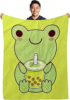 Frog Blanket BABO Blanket Frog Throw Blankets for Kids Teens Adults Frog Themed Gifts Flannel Blanket Lightweight, Soft, Comfortable, Warm for Bed Couch Living Room