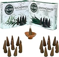 Vista 149 de TRUMIRI Incense Cones - Combo Pack of 20 Cone Incense - 10 Nag Champa + 10 Palo Santo - Insence Cones - Incense Cones Scented - Cone Incense Scents