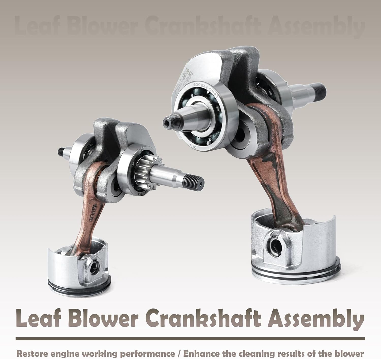 4283 030 0401 Leaf Blower Crankshaft Assembly Compatible with Stihl BR800 BR800X BR800C Backpack Blowers Replace 42830300401 4283-030-0401