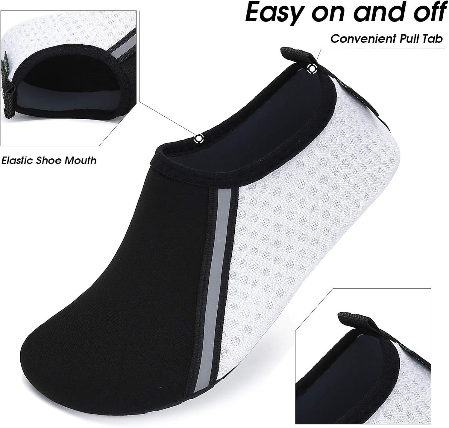 Miniatura 5 de Zapatos acuáticos para hombre y mujer, de secado rápido, para playa, piscina, natación, buceo, surf, deportes acuáticos, caminar, yoga