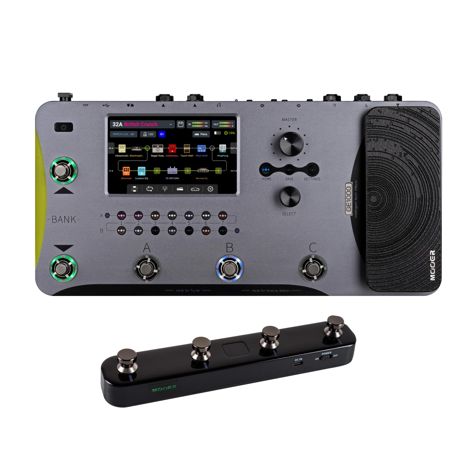 Amazon.com: MOOER GE1000 Professional Dual Effects Chain